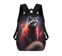 sinyumoney Cosmic Raccoon Art Print-38 Mochila Escolar Infantil Impresa En 3D 17inch Mochilas De Moda Para Niños De Primaria Y Secundaria