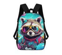 sinyumoney Cosmic Raccoon Explorer-1 17inch Mochila Escolar Impresa En 3D Para Niños, Mochila Escolar Informal De Moda, Mochilas De Viaje Para Niños Y Estudiantes.
