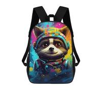 sinyumoney Cosmic Raccoon Explorer-2 Mochila Escolar Infantil De 17 Pulgadas Con Estampado 3D, Mochila Moderna Para Niños, Mochilas De Viaje, Bolsas Para Libros, Mochila Escolar Infantil