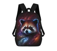 sinyumoney Cosmic Red Panda Art Print-1 Mochila Escolar Infantil Impresa En 3D 17inch Mochilas De Moda Para Niños De Primaria Y Secundaria