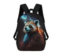 sinyumoney Cosmic Red Panda Art Print-15 Mochilas Infantiles Mochila Escolar Impresa En 3D Para Niños Mochilas De Viaje Bolsas Para Libros Para Niños 17inch Mochila Escolar