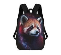 sinyumoney Cosmic Red Panda Art Print-4 Mochilas Infantiles Mochila Escolar Impresa En 3D Para Niños Mochilas De Viaje Bolsas Para Libros Para Niños 17inch Mochila Escolar