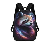 sinyumoney Cosmic Red Panda Art Print-5 Mochila Escolar Impresa En 3D 17inch Mochila Escolar Infantil Mochilas De Viaje Mochila Informal De Moda Para Niños Y Estudiantes