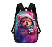 sinyumoney Cosmic Red Panda Explorer-2 Mochila Escolar Infantil Impresa En 3D 17inch Mochilas De Moda Para Niños De Primaria Y Secundaria