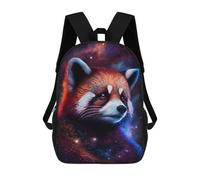 sinyumoney Cosmic Red Panda Portrait-1 Mochilas Escolares, De Viaje Y Universitarias Para Hombres, Mujeres Y Adolescentes 17inch