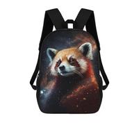 sinyumoney Cosmic Red Panda Portrait-4 Mochila Escolar Infantil De 17 Pulgadas Con Estampado 3D, Mochila Moderna Para Niños, Mochilas De Viaje, Bolsas Para Libros, Mochila Escolar Infantil