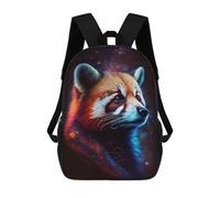 sinyumoney Cosmic Red Panda Profile Mochila Escolar De 17 Pulgadas Impresa En 3D Mochilas Infantiles Mochila Genial Impresa En 3D Para Niños De Primaria Y Secundaria