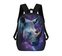 sinyumoney Cosmic Rhino Portrait-1 17inch Mochila Escolar Impresa En 3D Para Niños, Mochila Escolar Informal De Moda, Mochilas De Viaje Para Niños Y Estudiantes.