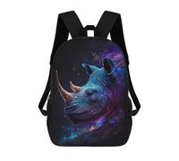 sinyumoney Cosmic Rhino Profile Mochilas De 17 Pulgadas Para Niños, Mochilas Escolares Impresas En 3D Para Estudiantes De Primaria Y Secundaria, Para Niños Y Niñas.
