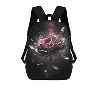 sinyumoney Cosmic Rose Bloom-1 Mochila Escolar Ligera Mochila Escolar De Día Mochila Para Libros Para La Universidad Para Acampar Aventuras Al Aire Libre Y Viajes Diarios 17inch