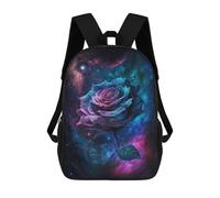 sinyumoney Cosmic Rose Fantasy Artwork Mochila Escolar Infantil Impresa En 3D 17inch Mochilas De Moda Para Niños De Primaria Y Secundaria