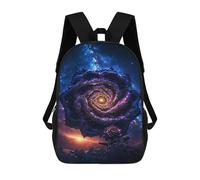 sinyumoney Cosmic Rose Galaxy Art Print Mochilas Escolares Mochila Escolar Ligera Mochila De Día Mochila Escolar Para La Universidad Para Niños/Niñas/Adolescentes 17inch