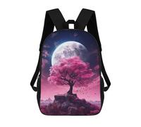 sinyumoney Cosmic Sakura Tree Mochilas Infantiles Impresas En 3D, Mochilas De Moda Informales, Mochilas De Viaje Bonitas, Mochilas Informales Para Exteriores Para Niños Y Niñas 17inch