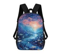 sinyumoney Cosmic School of Fish Mochila Escolar Infantil Estampada Para Adultos Y Niños, Mochila De Viaje Para El Día A Día 17inch