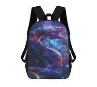 sinyumoney Cosmic Serpent in Nebula Mochila Infantil, Mochila Escolar Para Niños, Mochila Escolar Infantil Con Estampado 3D De Dibujos Animados, Mochila De Gran Capacidad Para Niños Y Niñas 17inch
