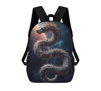 sinyumoney Cosmic Serpent Mochilas Escolares Impresas En 3D, Mochila Escolar Informal Para Niños, Mochila Escolar De Moda Para Estudiantes De Secundaria 17inch
