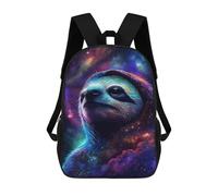 sinyumoney Cosmic Sloth Portrait-17 17inch Mochilas Escolares Impresas En 3D, Mochilas Escolares De Moda Para Niños De Primaria Y Secundaria