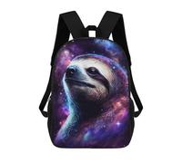 sinyumoney Cosmic Sloth Portrait-18 Mochilas Infantiles Impresas En 3D Para Niños. Mochilas De Viaje De Moda Para Niños. Mochila Escolar Para Estudiantes De Primaria Y Secundaria.