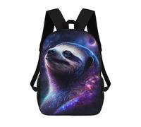 sinyumoney Cosmic Sloth Portrait-8 Mochila Escolar Impresa En 3D 17inch Mochila Escolar Infantil Mochilas De Viaje Mochila Informal De Moda Para Niños Y Estudiantes