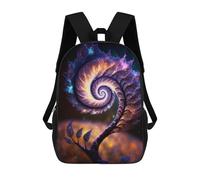 sinyumoney Cosmic Spiral Tree Mochila Infantil Para Niñas, Mochila Escolar 3D, Mochila Para Niños Pequeños, Mochila Informal De Día, Mochila Escolar De Moda 17inch
