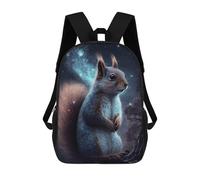 sinyumoney Cosmic Squirrel Art Print-12 Mochila Escolar, De Negocios, Para Portátil, Unisex, Informal, Para Niñas, Niños Y Adolescentes 17inch