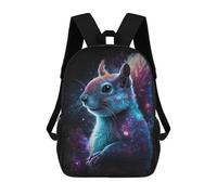 sinyumoney Cosmic Squirrel Art Print-2 Mochila Escolar De Moda, Mochila Para Material Escolar, Mochila Impermeable Informal Para Acampar, Aventuras Al Aire Libre Y Viajes Diarios 17inch