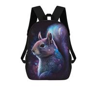sinyumoney Cosmic Squirrel Art Print-5 Mochila Escolar Infantil Impresa En 3D 17inch Mochilas De Moda Para Niños De Primaria Y Secundaria