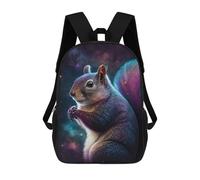 sinyumoney Cosmic Squirrel Art Print-6 Mochilas Escolares Mochila Escolar Ligera Mochila De Día Mochila Escolar Para La Universidad Para Niños/Niñas/Adolescentes 17inch