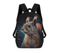 sinyumoney Cosmic Squirrel Gazing Mochila Escolar Para Institutos De Secundaria Mochila Informal - Perfecta Para Viajes, Trabajo Y Uso Diario 17inch