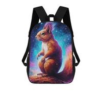 sinyumoney Cosmic Squirrel Majesty Mochila Escolar Para Niños, Mochila Escolar De Gran Capacidad Para Niños, Mochila Escolar 3D, Regalos Para Niños 17inch