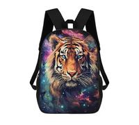 sinyumoney Cosmic Starry Tiger Mochilas Para Niños, Mochilas Escolares Personalizadas En 3D Para Niños Y Niñas, Mochilas Escolares Grandes, Mochilas Informales Para El Día A Día 17inch