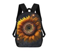 sinyumoney Cosmic Sunflower-2 Mochila Escolar Para Niñas Y Niños, Mochilas De Gran Capacidad, Mochilas Ligeras Para Niños Y Estudiantes 17inch