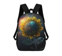 sinyumoney Cosmic Sunflower Mochila Escolar Infantil De Moda Informal Mochilas Infantiles Impresas En 3D Mochila Grande Para Niño 17inch