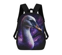 sinyumoney Cosmic Swan Art Print-11 Mochila Escolar Infantil De 17 Pulgadas Con Estampado 3D De Películas De Anime Para Niños, Mochila De Viaje, Mochila Escolar Infantil
