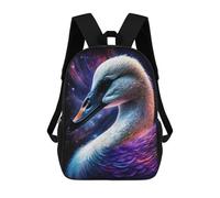 sinyumoney Cosmic Swan Art Print-15 Mochila Escolar Infantil Impresa En 3D Para Niños, Mochila De Viaje De Alta Capacidad, Mochilas Para Libros De 17 Pulgadas Para Niños