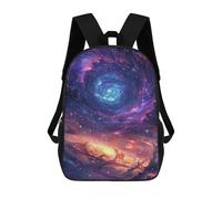 sinyumoney Cosmic Swirl Galaxy-1 Mochila Escolar Para Secundaria Y Preparatoria. Mochila Informal Para Adolescentes, Chicas, Chicos, Mujeres Y Hombres. 17inch