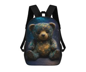sinyumoney Cosmic Teddy Bear Plush Toy-1 Mochila Escolar, Bolso De Negocios, Bolso Para Portátil Duradero Para Campus, Actividades Al Aire Libre, Viajes Y Deportes 17inch