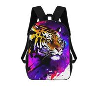 sinyumoney Cosmic Tiger Art Print Mochila Escolar Impresa En 3D Mochilas Informales Para Niños Mochila Escolar Impresa En 3D Para Niños De Primaria Y Secundaria 17inch