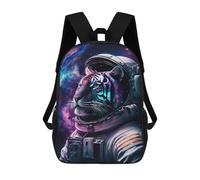 sinyumoney Cosmic Tiger Astronaut Mochila Escolar Resistente Al Agua Para Ordenador Portátil Para La Escuela/trabajo/viajes 17inch
