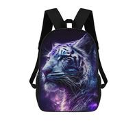 sinyumoney Cosmic Tiger Portrait-12 Mochila Infantil Escolar Para Niños Con Estampado 3D De Dibujos Animados, Mochila Escolar Para Estudiantes, Mochila Para Portátil Para Niños Y Niñas 17inch