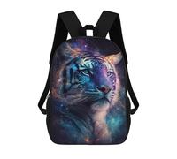 sinyumoney Cosmic Tiger Portrait-25 Mochila Escolar Infantil De 17 Pulgadas Con Estampado 3D, Mochila Moderna Para Niños, Mochilas De Viaje, Bolsas Para Libros, Mochila Escolar Infantil