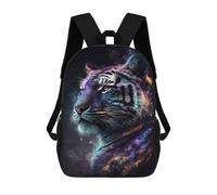 sinyumoney Cosmic Tiger Portrait-30 17inch Mochilas Escolares Impresas En 3D, Mochilas Escolares De Moda Para Niños De Primaria Y Secundaria