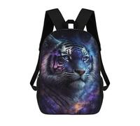 sinyumoney Cosmic Tiger Portrait-34 Mochila Escolar Infantil De 17 Pulgadas Con Estampado 3D De Películas De Anime Para Niños, Mochila De Viaje, Mochila Escolar Infantil