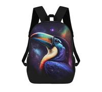 sinyumoney Cosmic Toucan Art Print Mochila Escolar De 17 Pulgadas Impresa En 3D Mochilas Infantiles Mochila Genial Impresa En 3D Para Niños De Primaria Y Secundaria
