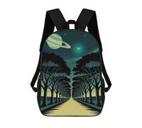 sinyumoney Cosmic Tree-Lined Road to The Stars Mochila Escolar Infantil Impresa En 3D Para Niños, Mochilas De Viaje De Alta Capacidad, Bolsas Para Libros, Mochila Escolar Infantil 17inch