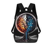 sinyumoney Cosmic Tree of Fire And Ice Mochila Escolar Resistente Al Agua, Mochila De Viaje, Bolsa Para Computadora Para Niñas, Niños Y Adolescentes 17inch