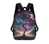 sinyumoney Cosmic Tree of Life-16 Mochila, Mochila Infantil, Mochila Escolar Para Estudiantes, Mochila Para Libros, Mochila Escolar Impresa En 3D Para Niños Y Niñas 17inch