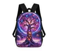 sinyumoney Cosmic Tree of Life Mochila Escolar Infantil Impresa En 3D Para Niños, Mochilas De Viaje De Alta Capacidad, Bolsas Para Libros, Mochila Escolar Infantil 17inch