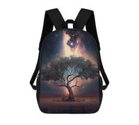 sinyumoney Cosmic Tree of Life Mochila Escolar Para Niñas Mochila Impermeable Mochila Informal De Día Mochila Ligera Para Niño Y Niña Mochila Escolar 17inch
