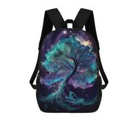 sinyumoney Cosmic Tree of Life Mochila Infantil Para Niñas, Mochila Escolar 3D, Mochila Para Niños Pequeños, Mochila Informal De Día, Mochila Escolar De Moda 17inch